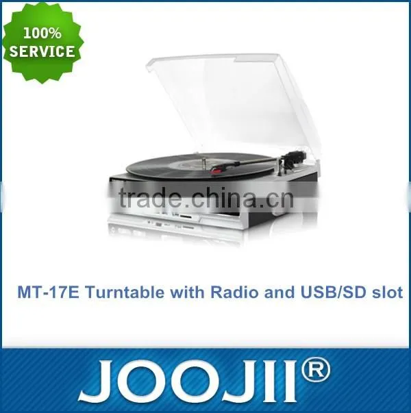 2016 Hot Sale Record Player, USB SD Converter, Turntable Radio