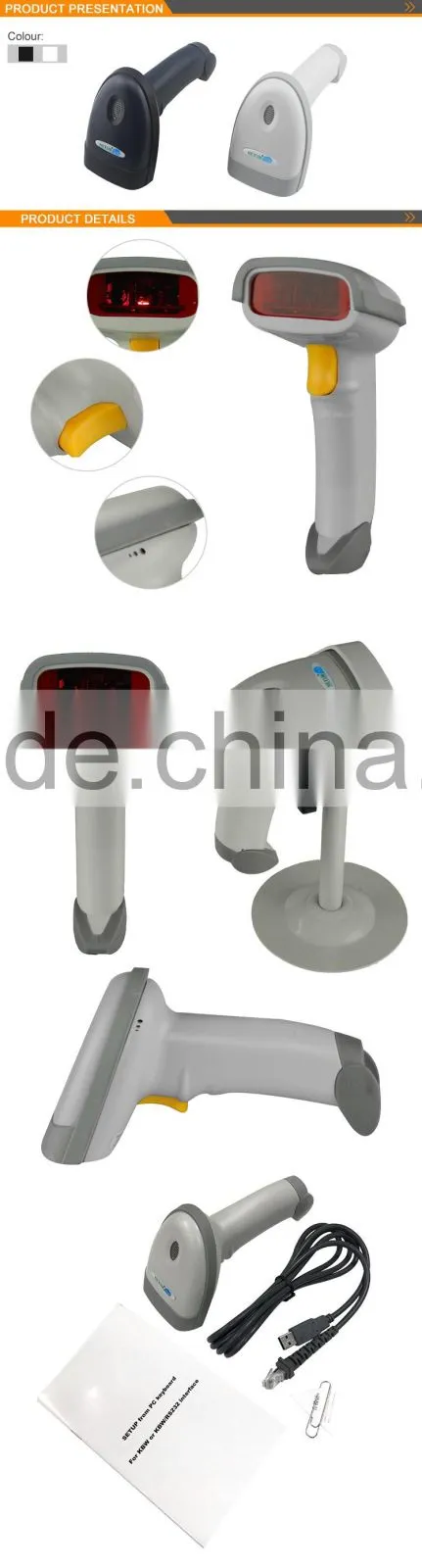 NT-2011 Manual 1D Wired handheld Laser barcode scanner With Multi-interface for Supermarket