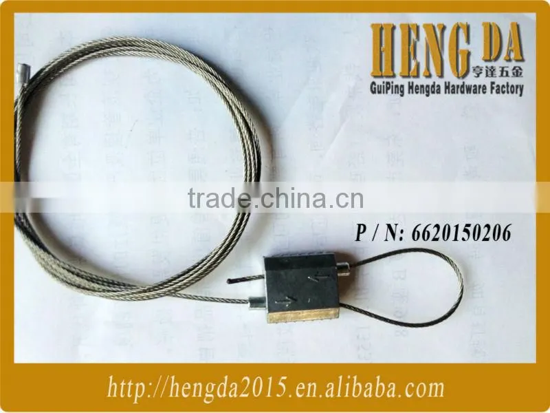 Screw gripper suspended cable with clamps