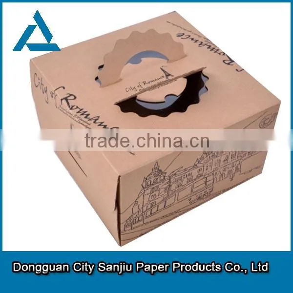 custom cake paper box paper cake case kraft paper cake box