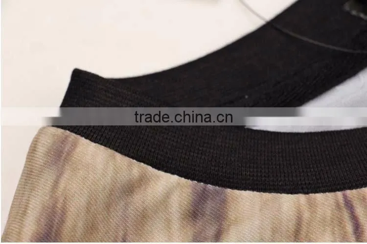 100%cotton 3D t shirt Printing Short Sleeves Wholesale