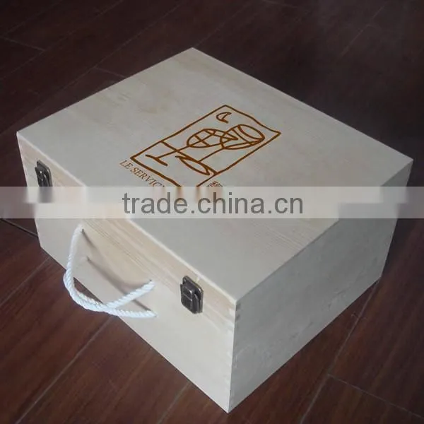pine wood wine boxes