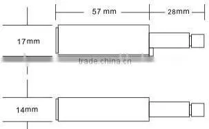 YL-AB08 I shape magnetic plastic door buffer/cabinet dood closing damper made in China