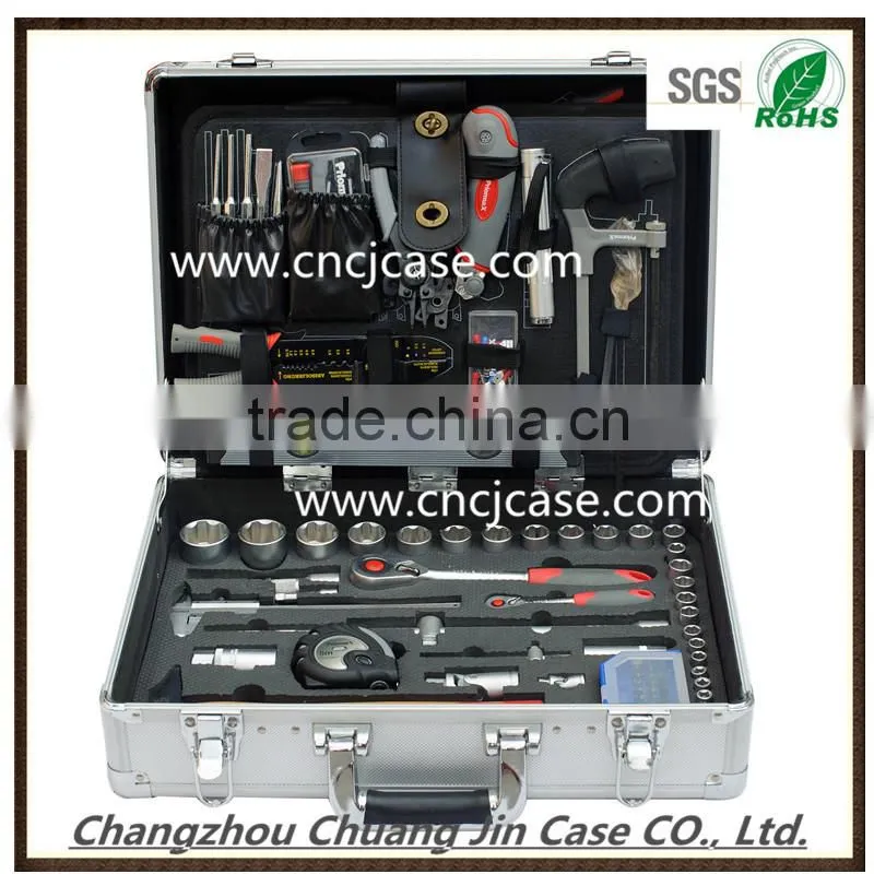 High quality professional custom silver aluminum case aluminum tool case