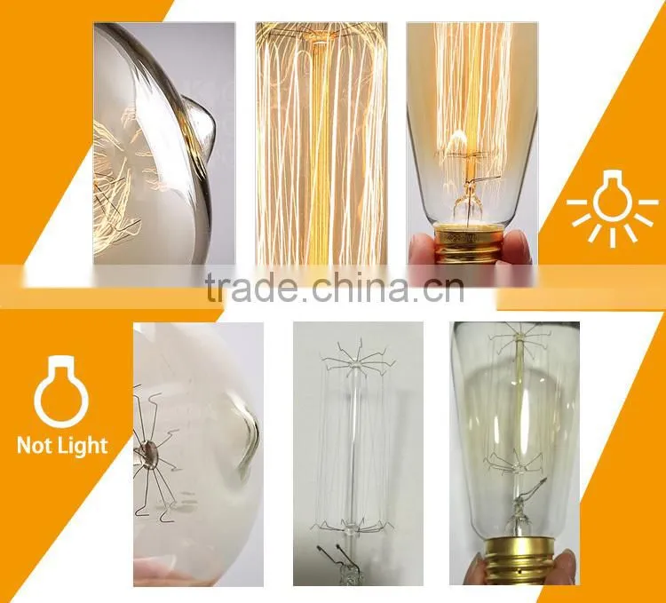 Retro style Globe lighting bulbs G80 Antique Edsion Decorative Globe light Bulb Antique lighting bulbs for sale