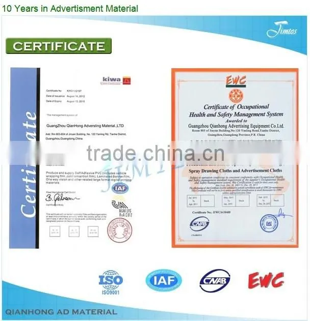High Quality Car window film & One way Vision Fabric