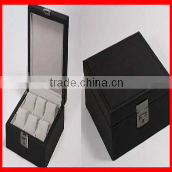 Black Branded Wrist Watch Storage Box Wholesale