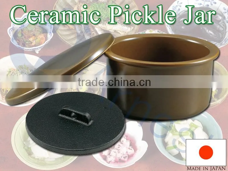 kitchenware kitchen tools cookware utensil ceramic pickle food storage jar container homes made in Japan