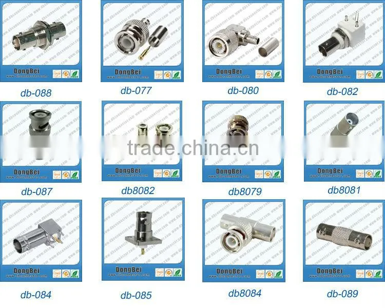 bnc pcb type rf coaxial hdmi connector from dongbei factory