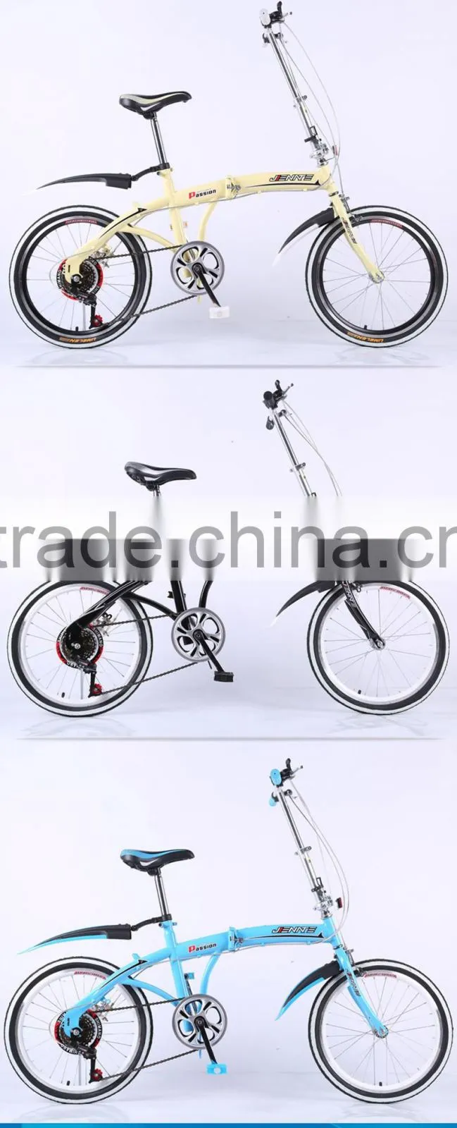 16-inch folding bike high-carbon steel bike woman V brake student bike