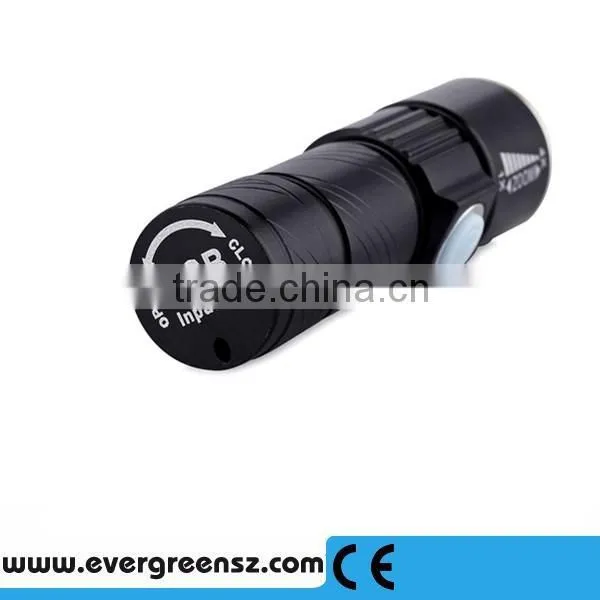 LED Zoom Aluminum Alloy Flashlight Torch Lamp 3 Modes Rechargeable USB Camping Flashlight