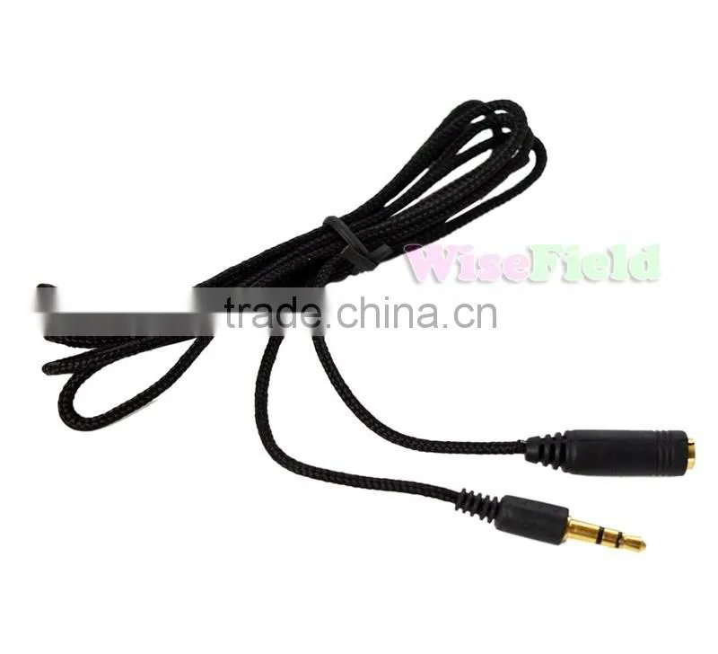 150cm 1.5m 3.5mm Jack Male to Female Aux Cable Cord Stereo Audio for PC iPod MP3