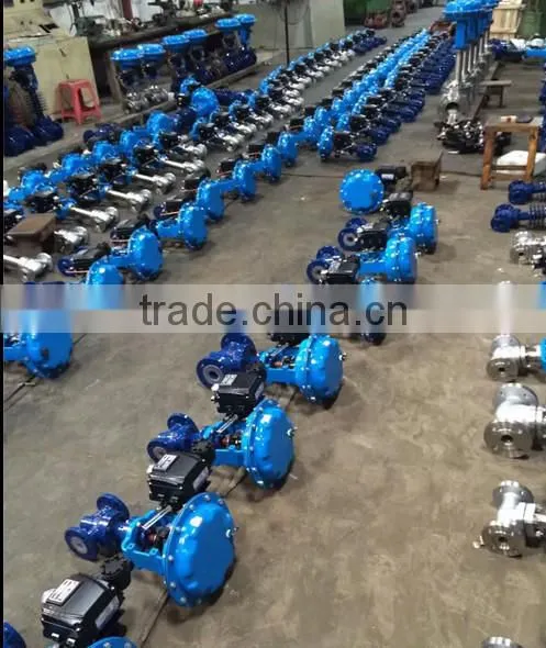 pneumatic actuator control valve DN50, PN40, with flanges.