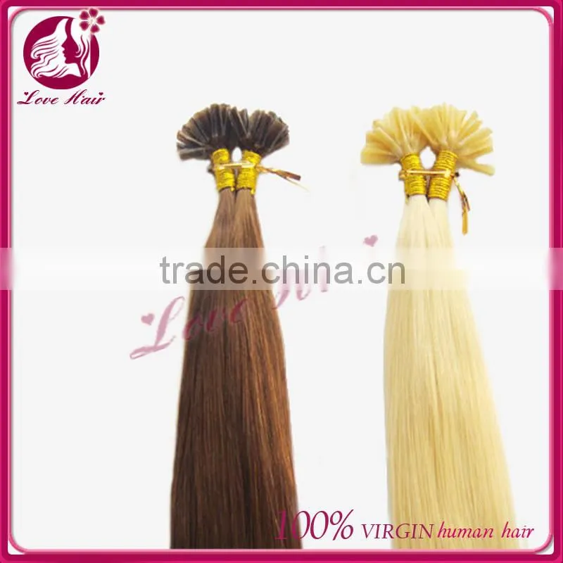 Best Seller best 7a unprocesed 7a blonde malaysian i-tip hair