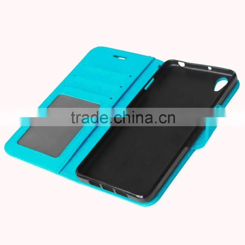 Hot sale PU Cell Phone Wallet Flip Cover for OnePlus X