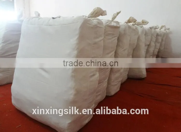 100% spun mulberry raw silk yarn used for knitting weaving