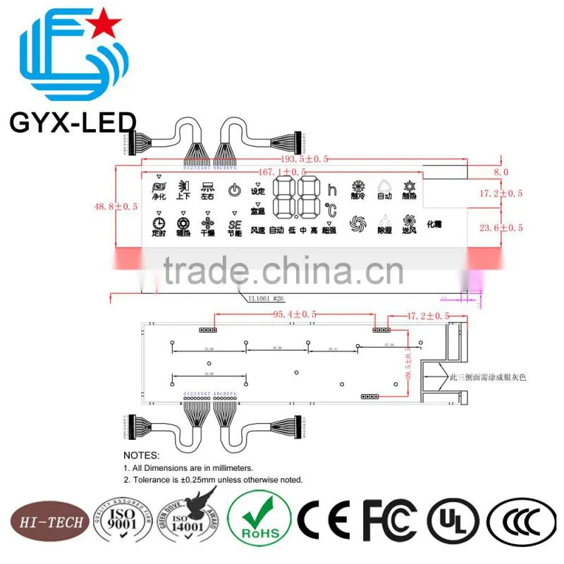 Good reliability White color Custom Gree Air conditioner LED module