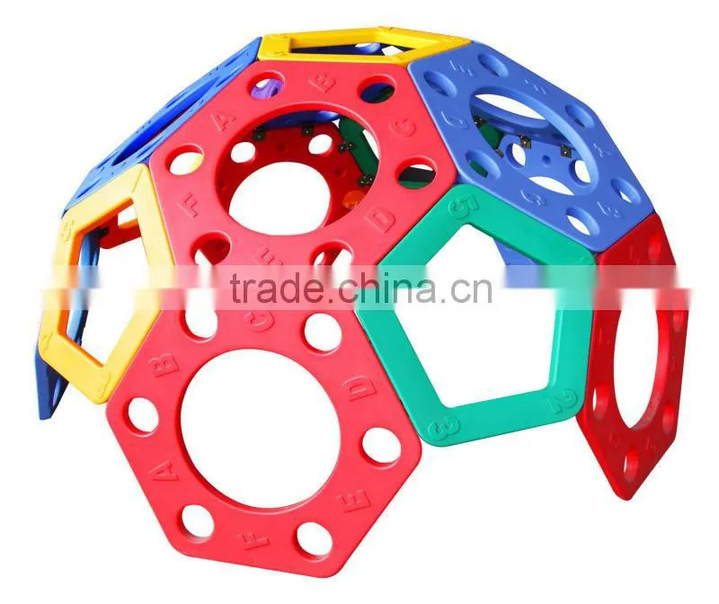 Kids plastic hemisphere climbing