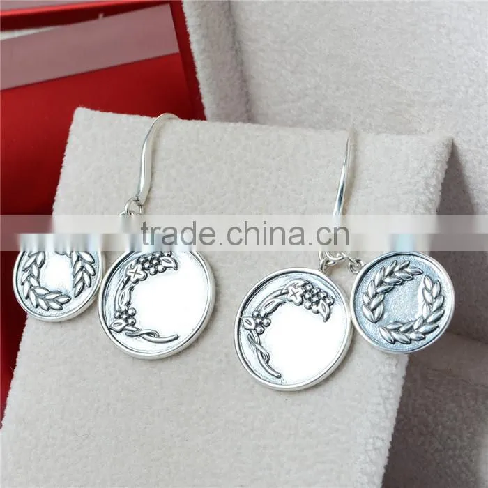 Black Antique Jewelry Thailand Silver Vogue Jewelry Earrings