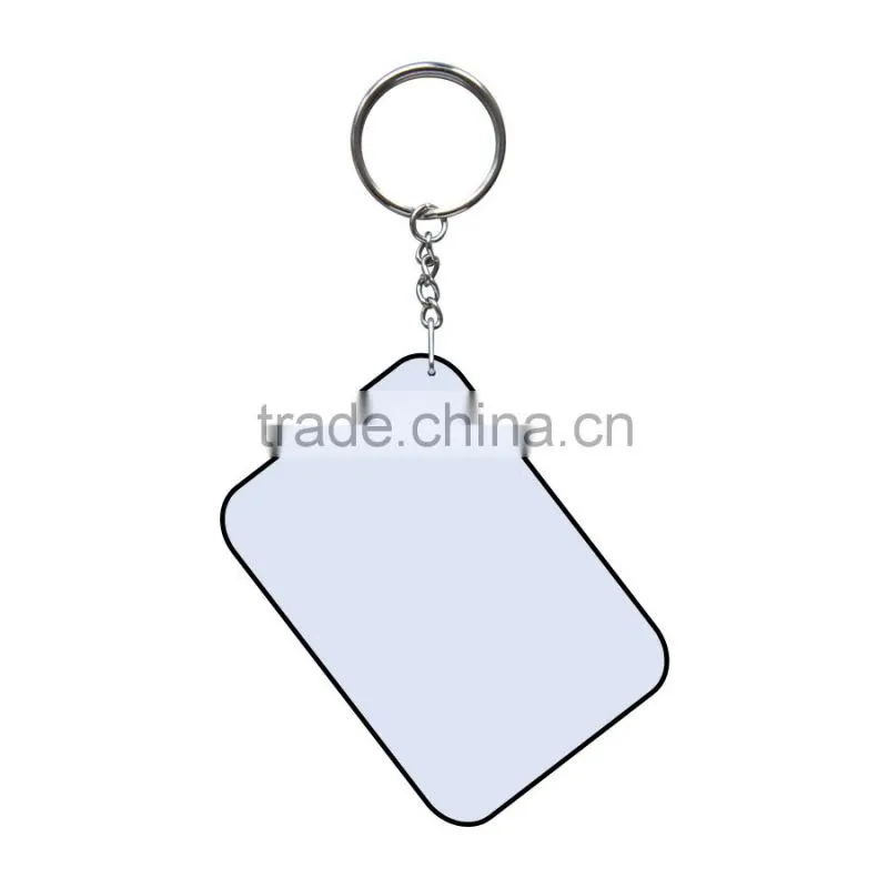 sublimation polymer custom made keychains