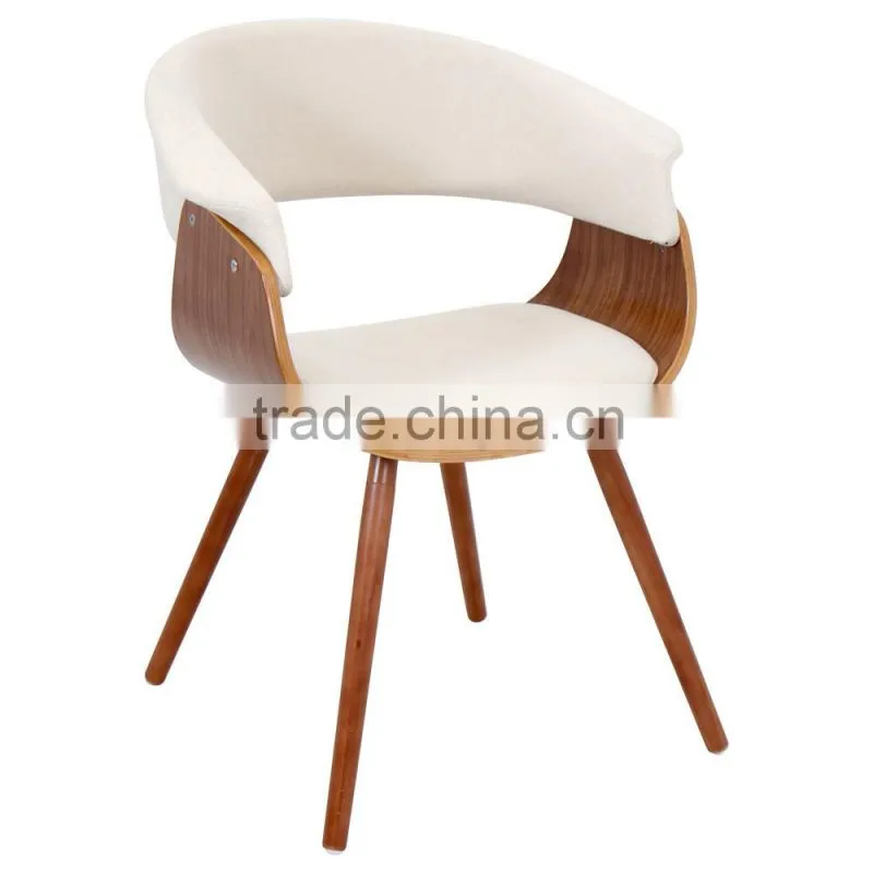 vintage mid century accent upholstered bentwood armchair chair