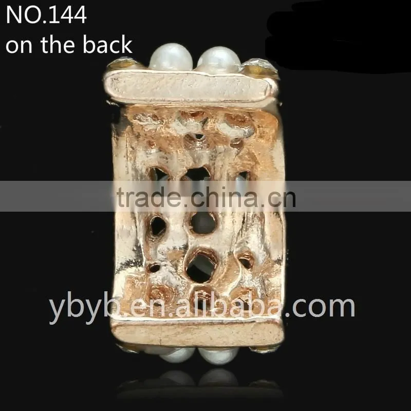 Pearl material Korean hair accessories diy accessories diamond buckle torus faceplate diy alloy accessories wholesale-3