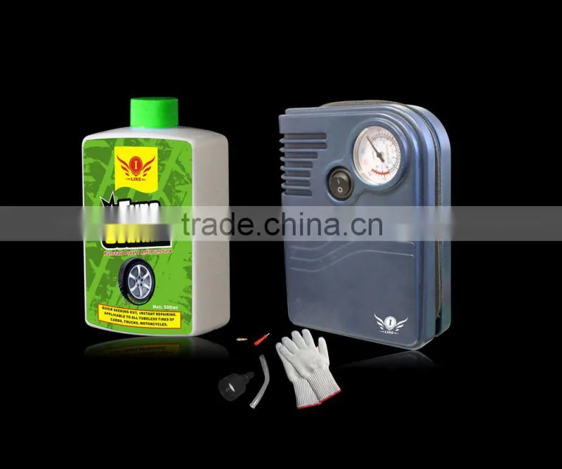 Tyre Puncture Repair Kit with Liquid Tire Sealant