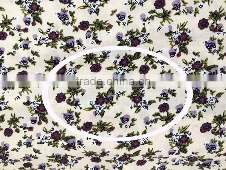 Oeko-tex standard 30*30 68*68 120gsm plain style printed rayon fabric
