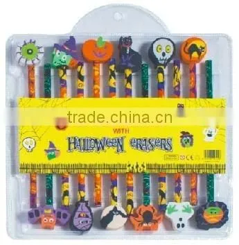 12PK Halloween pencil set
