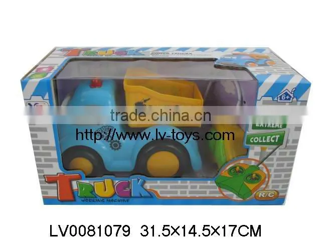 Cartoon toys 4CH mini rc truck toys with light and music