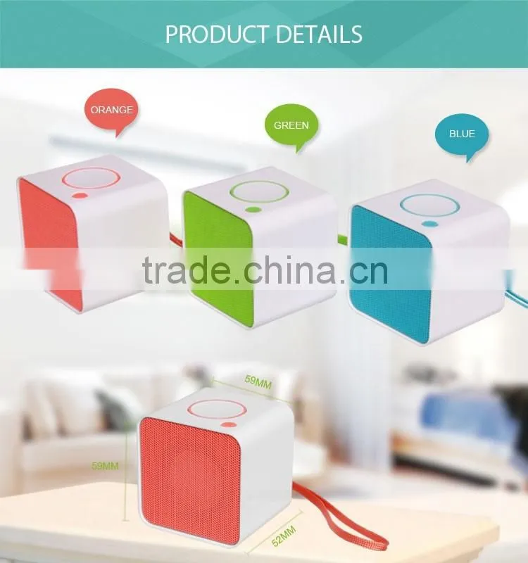 cube mini colorful bluetooth speaker,square bluetooth speaker