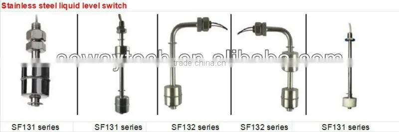 Vertical liquid float switch