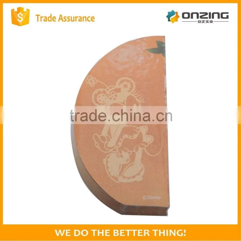 Onzing custom printing fruit shaped notepad memo pad
