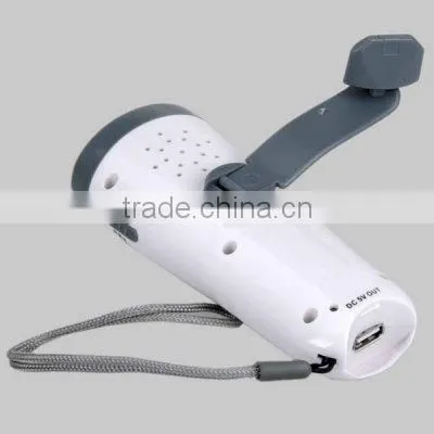led hand pressing flashlight dynamo flashlight