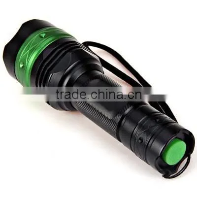ultrafire brightest t6 c8 green led hunting flashlight