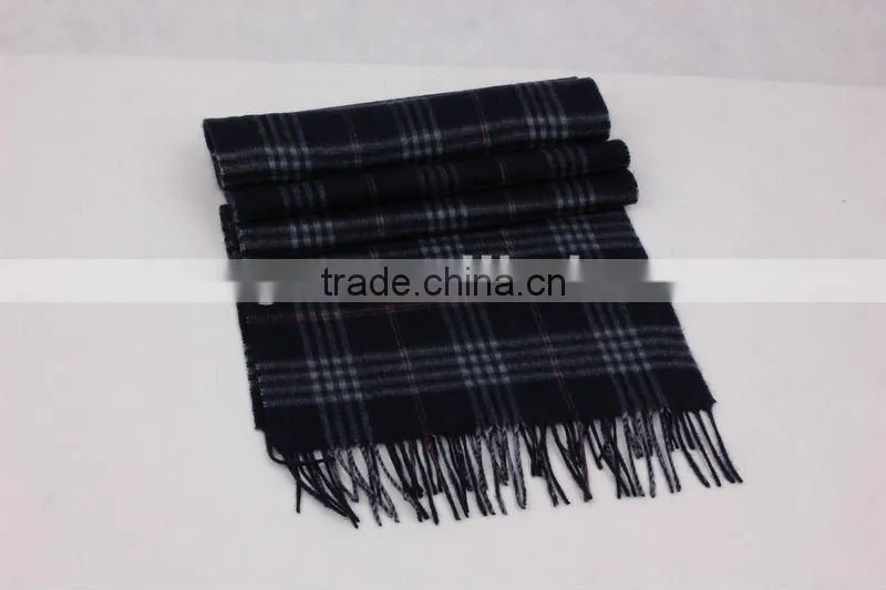 checked Cashmere Scarf scarfs/mufflers
