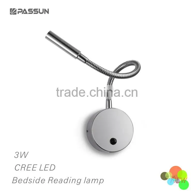 black colour led wall light with press down swith