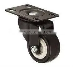 High Quality Light Duty Furniture Small PU Rigid Caster Wheel