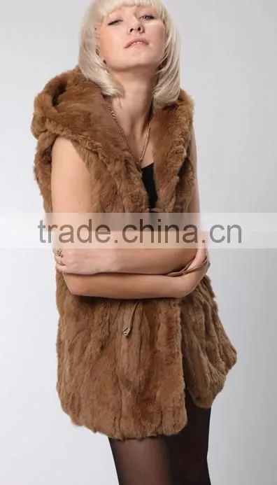 2015 new arrival rex rabbit fur vest for women RV10