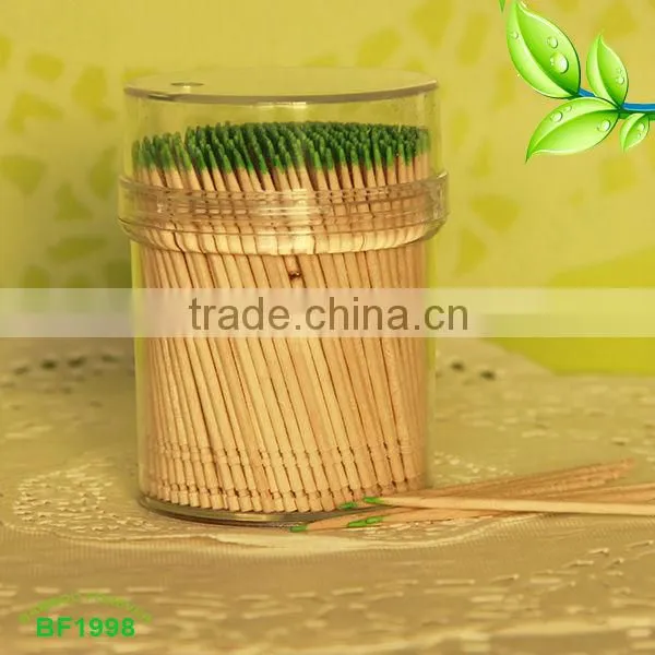 hot sale Full transparent jar Mint Wooden toothpicks