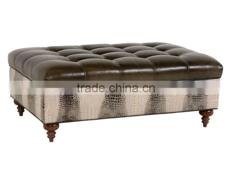 new design turkish leather ottoman furniture OT4019