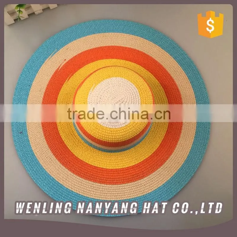 Fashion Summer Beach Hat Wide Large Brim Floppy Sun Hat Straw Cap