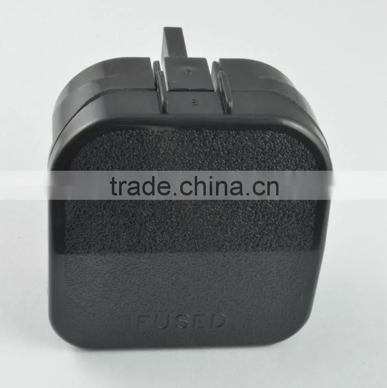 Top selling alibaba euro 2 pin to 3 pin UK plug power converter with fuse 13A