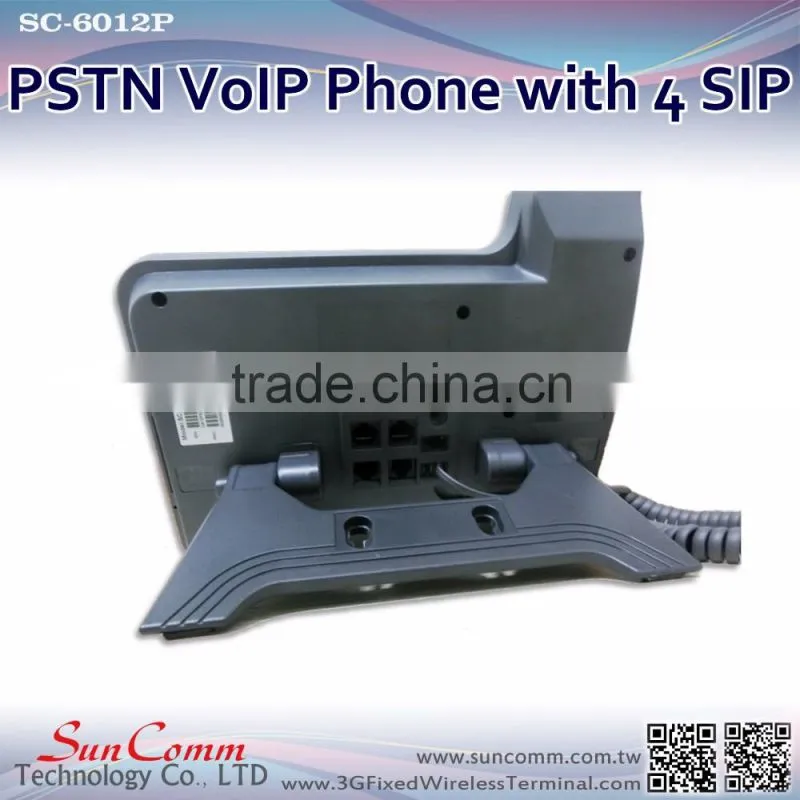 SC-6012P Extend Modules with clear voice 4 SIP line PSTN IP Phone