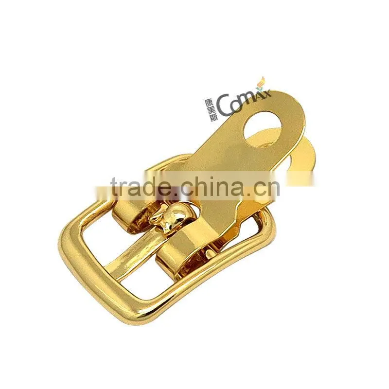 Fashion shiny gold custom metal ladies shoes buckles