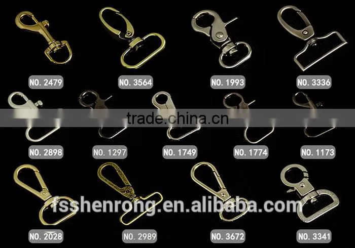 New fashion metal hook adjustable small snap hook (3672)