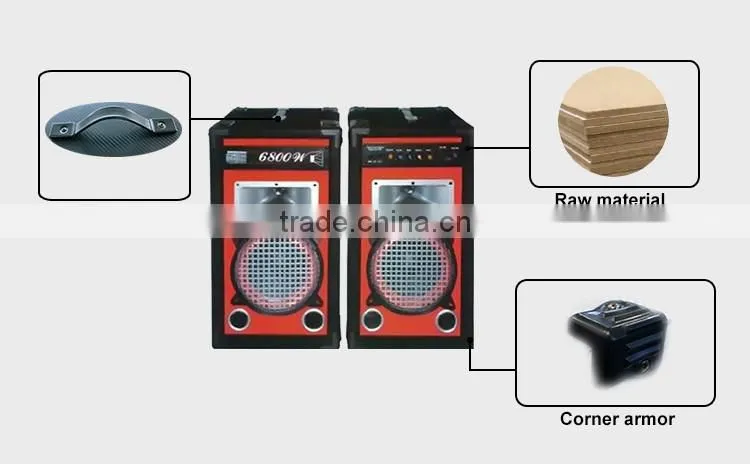 Cheap Red Cabinet Powered Speaker Box 1.0 Sound System for Home Show