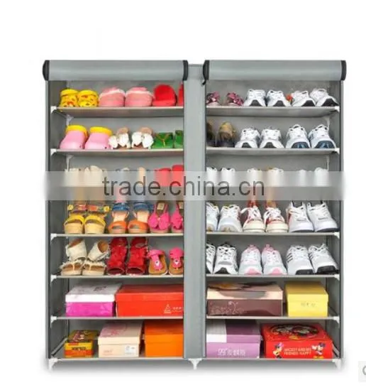 Hot selling covered container shoe rack with canvas FH-F0207