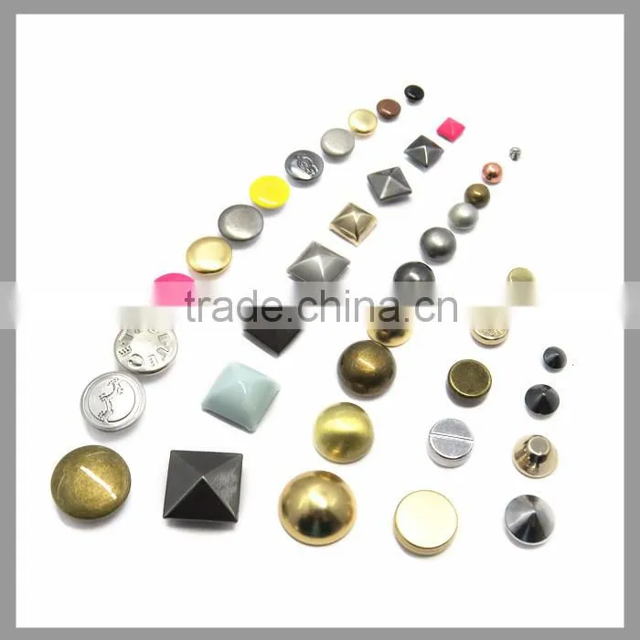 Sample Free 4mm Hollow Rivets Brass Gold Rivet