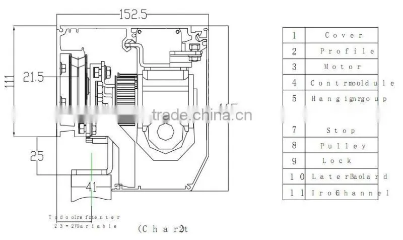 Factory price fancy auto sliding door for office